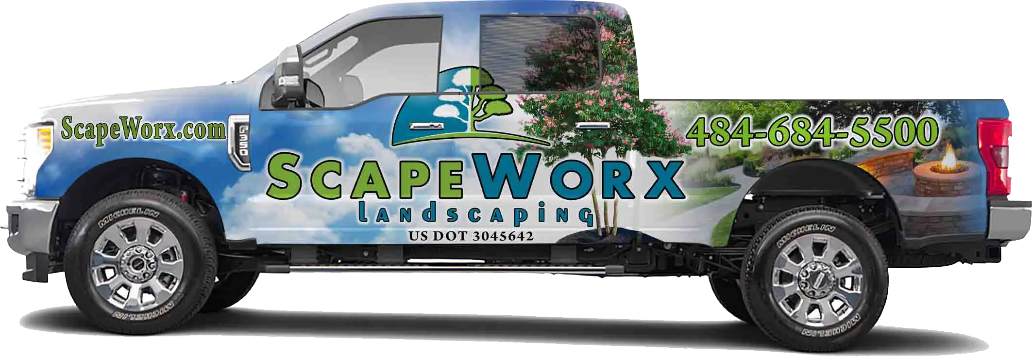 ScapeWorx Branded Truck – Glen Mills, Garnet Valley, Media PA – ScapeWorx