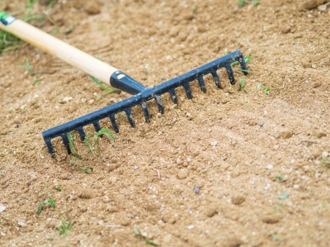 Rake used in grading