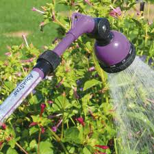ScapeWorx watering perennials in Garnet Valley garden bed