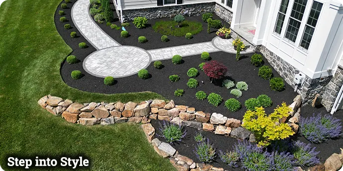 Top-rated walkway / pathway and landscape design near me in Glen Mills, Garnet Valley, & Media PA by ScapeWorx