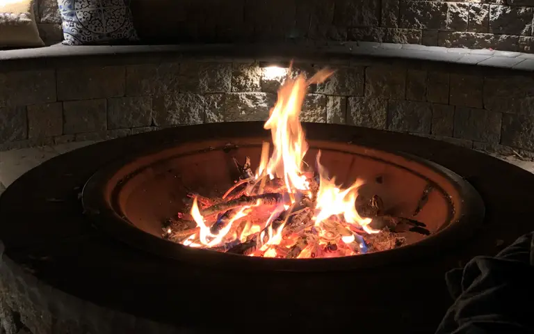 custom fire pit installation in glen mills, garnet valley, and media pa by scapeworx