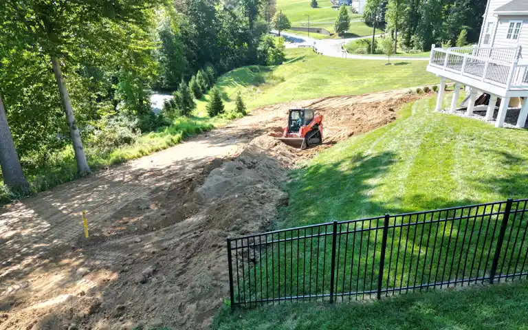 grading and drainage work in glen mills, garnet valley, and media pa - scapeworx