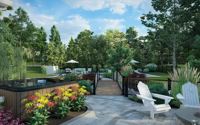 landscape installation in glen mills, garnet valley, and media pa by scapeworx