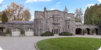 Stone estate landscaping in Gladwyne PA by ScapeWorx